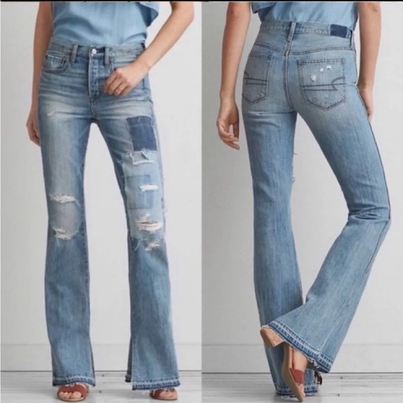 American Eagle Outfitters Denim - American Eagle Vintage Hi-Rise Flare Jeans 14 X-Long